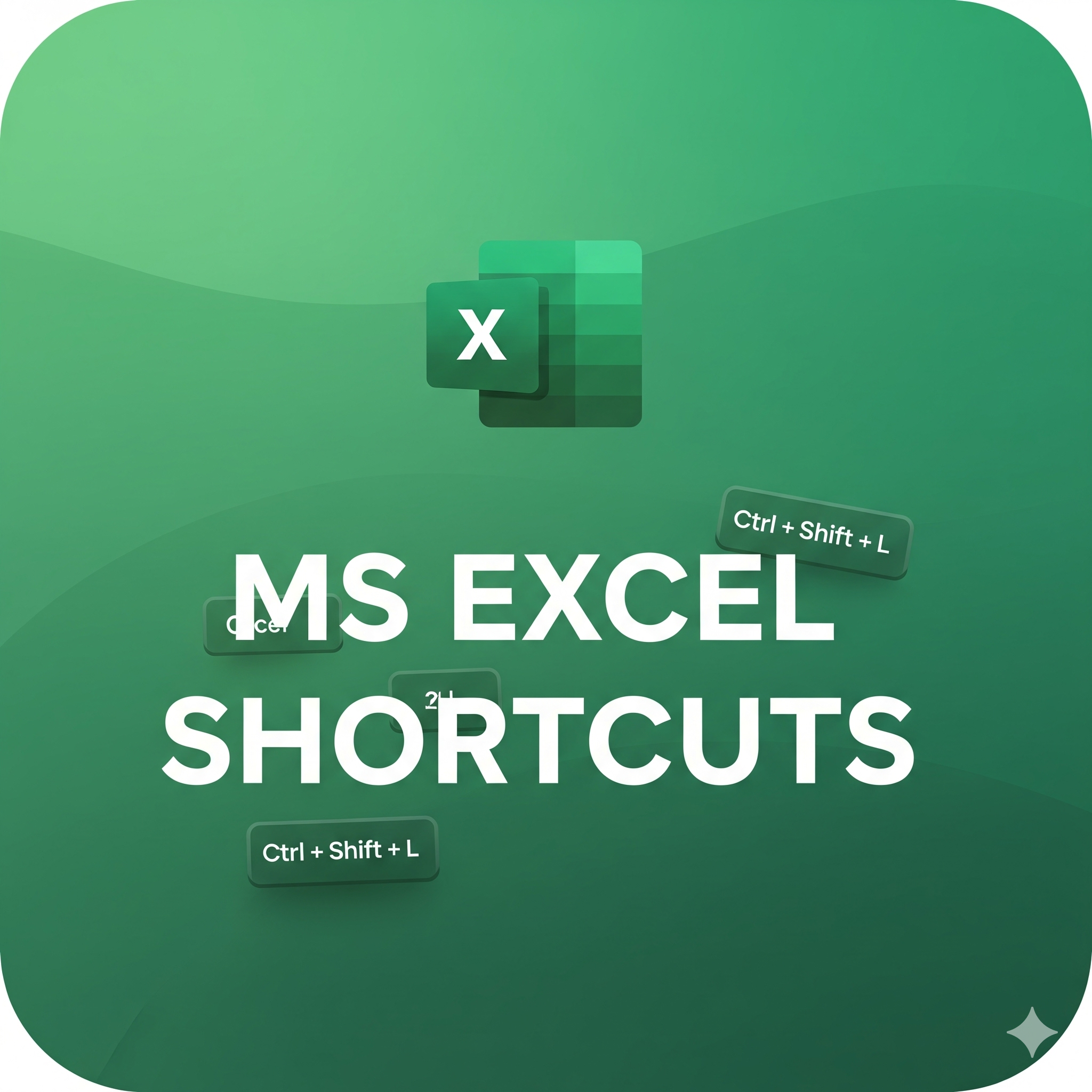 MS Excel Shortcuts E-book
